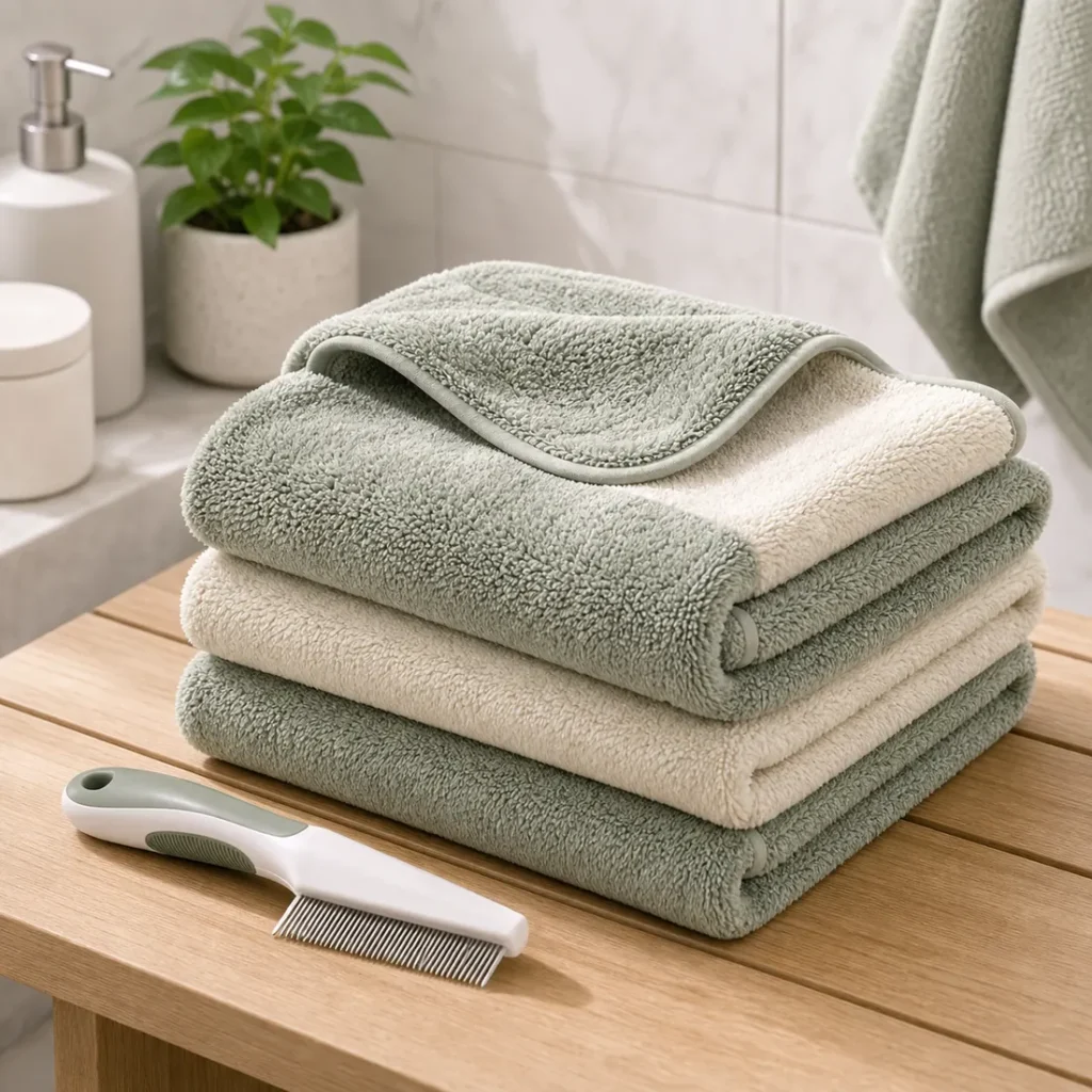 PetCalm Grooming Towel product photo for Cocoonmart pet collection